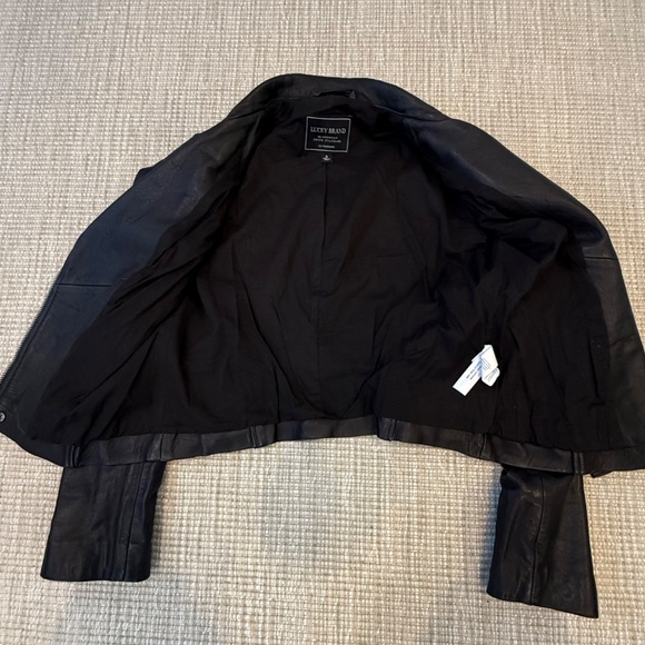 Lucky Brand Classic Leather Moto Jacket - Size S - Picture 9 of 13